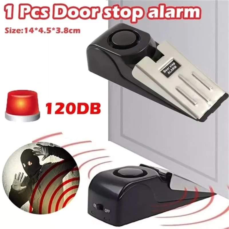 Door Stopper Alarm Black Nov