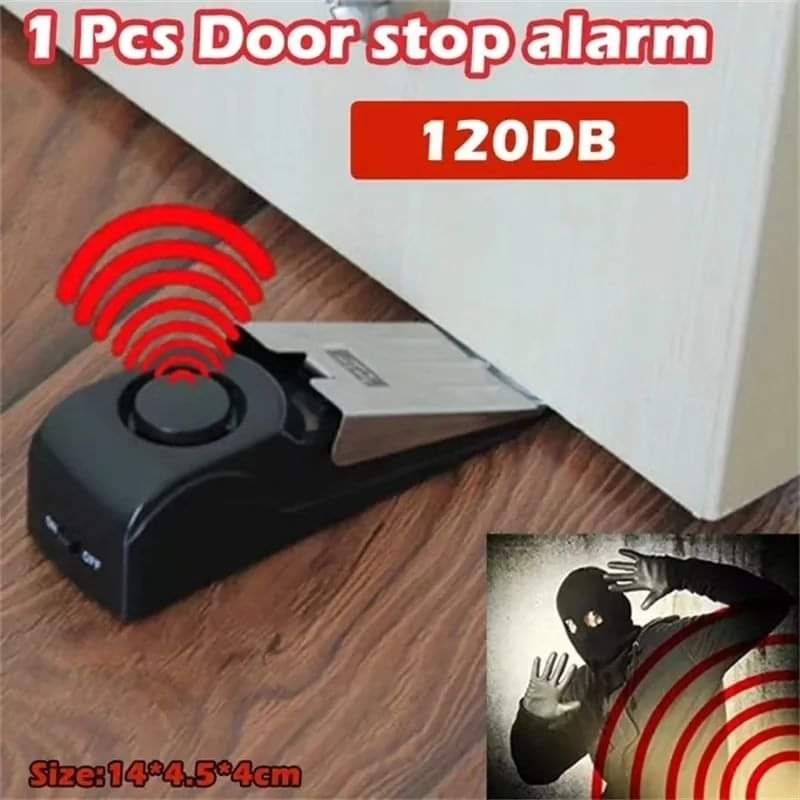 Door Stopper Alarm Black Nov