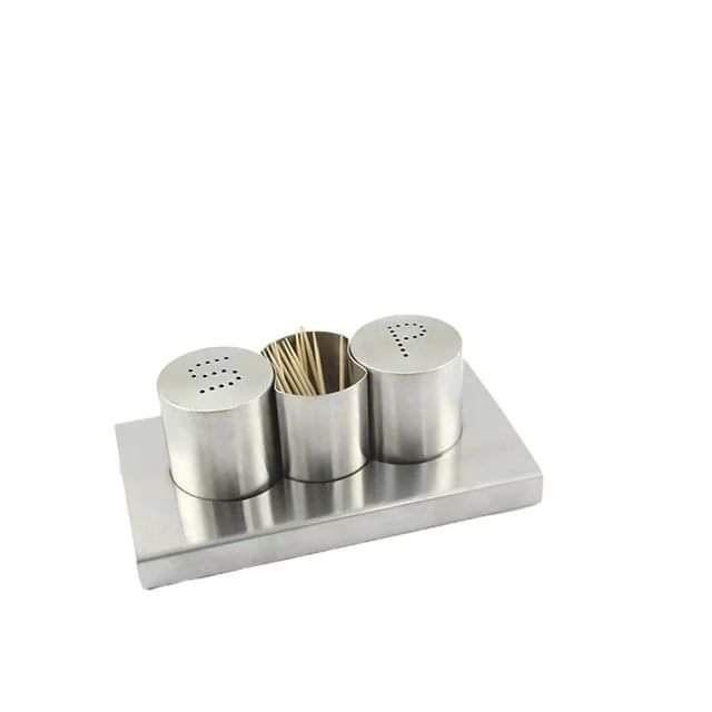 3in 1 Pepper & Salt shaker with toothpicks holder