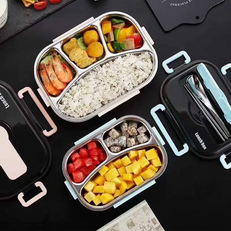 3 Grid Stainless Steel Lunch Box