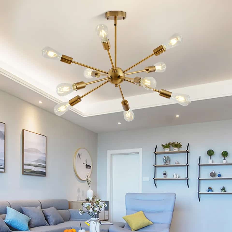 Modern ceiling chandelier light 10arms