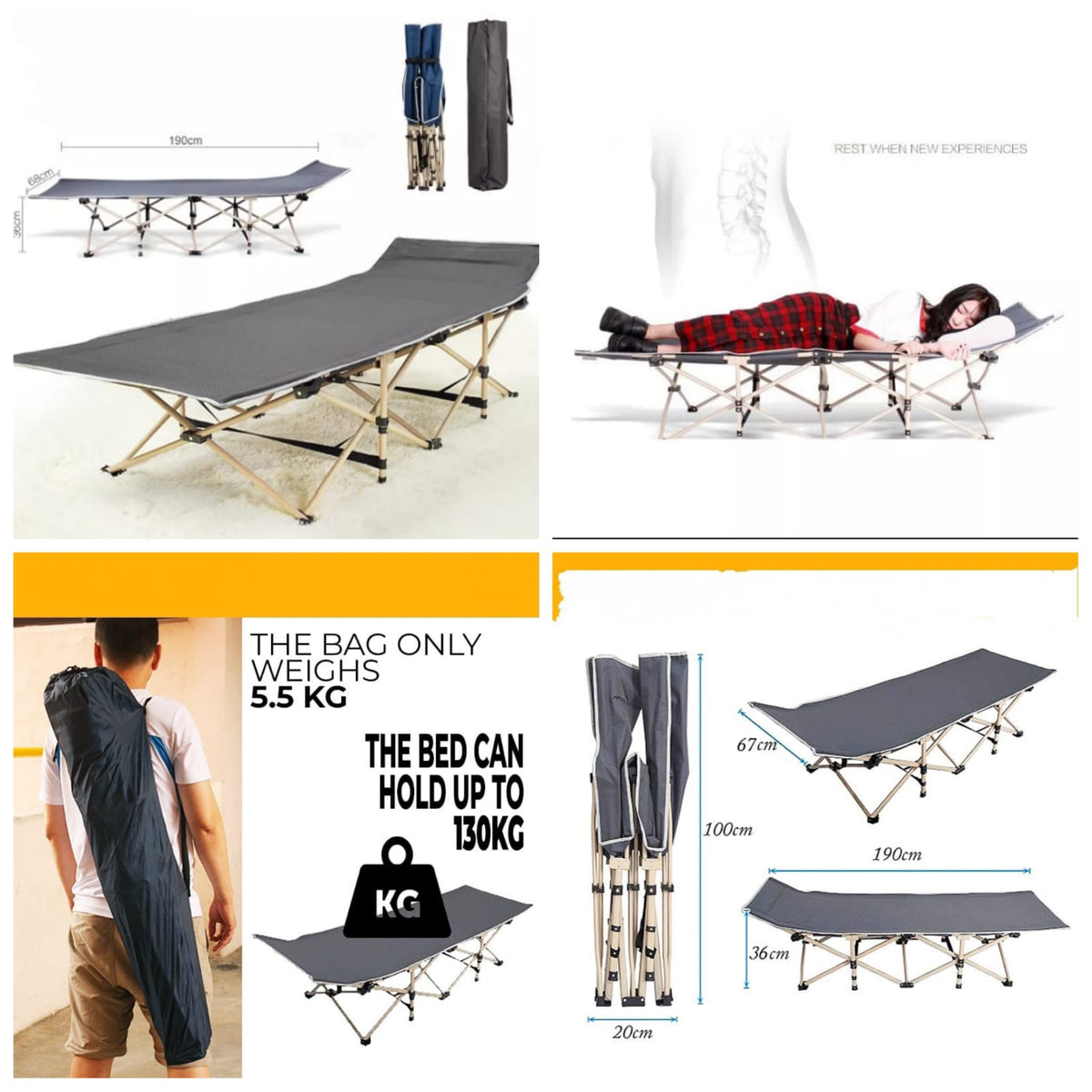 Foldable Camping/Beach/Picnic Bed