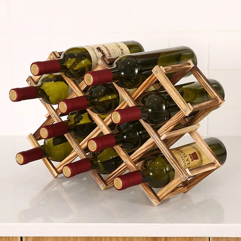 Wooden Wine Bottle Rack