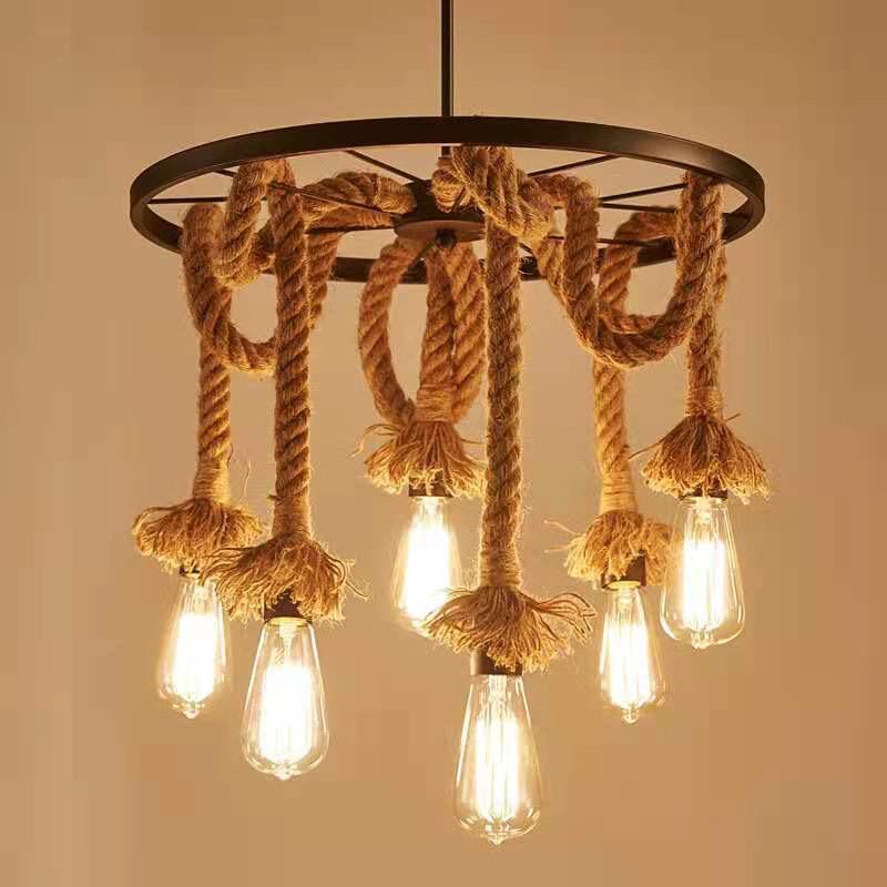 Vintage Rope Chandelier