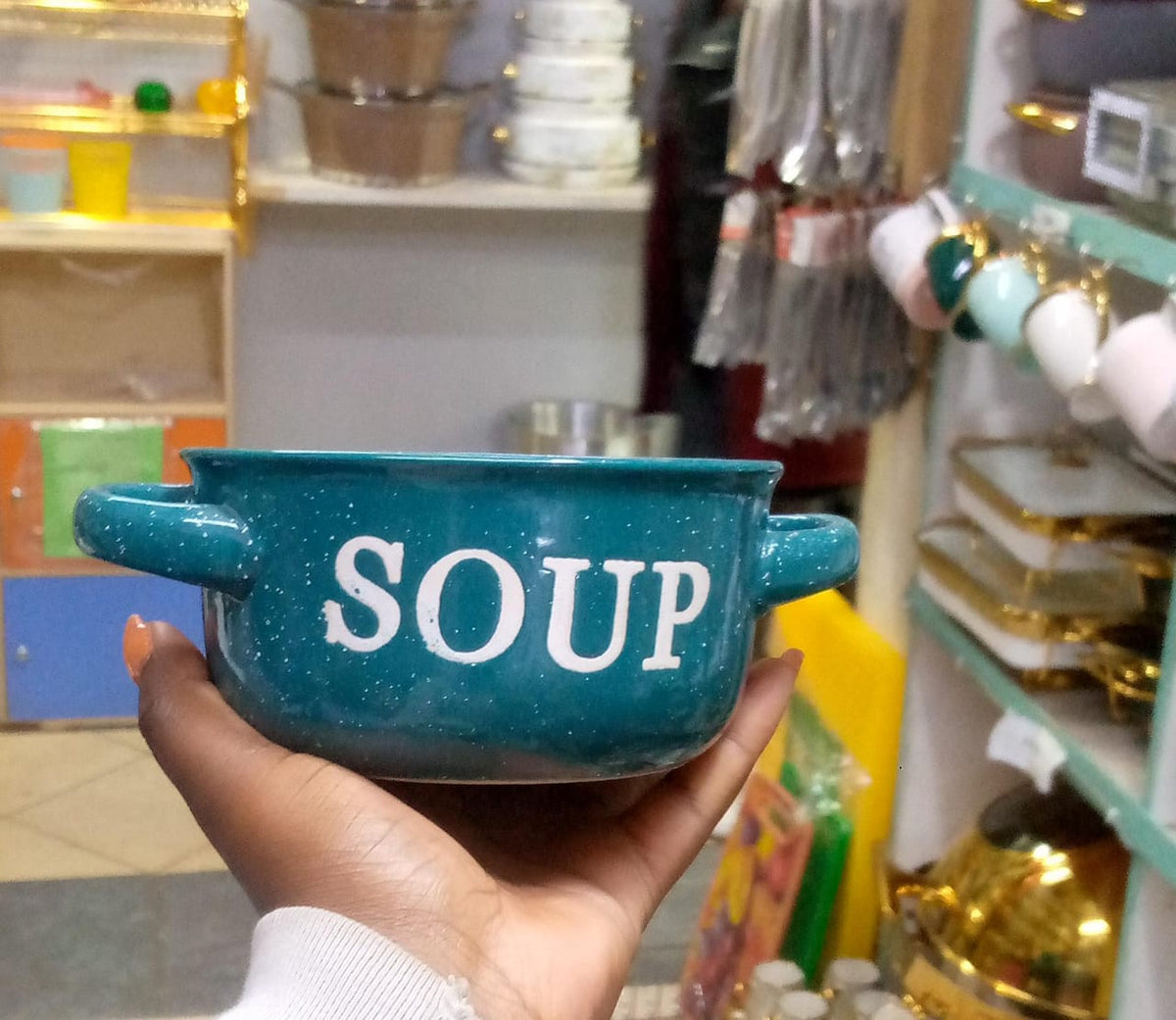 Marble soup bowl