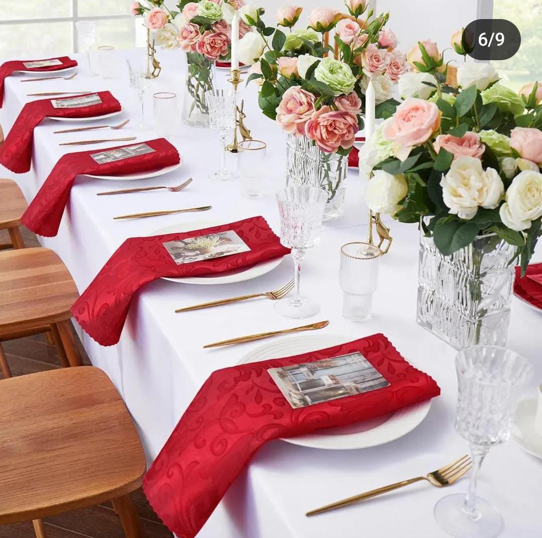 6pcs Christmas Themed Dinning Napkins