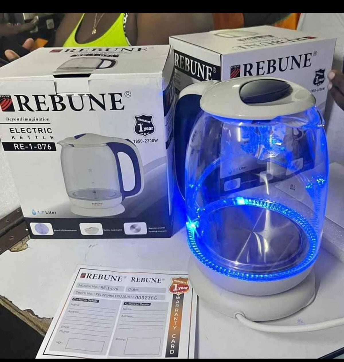 Electric LED Glass Kettle