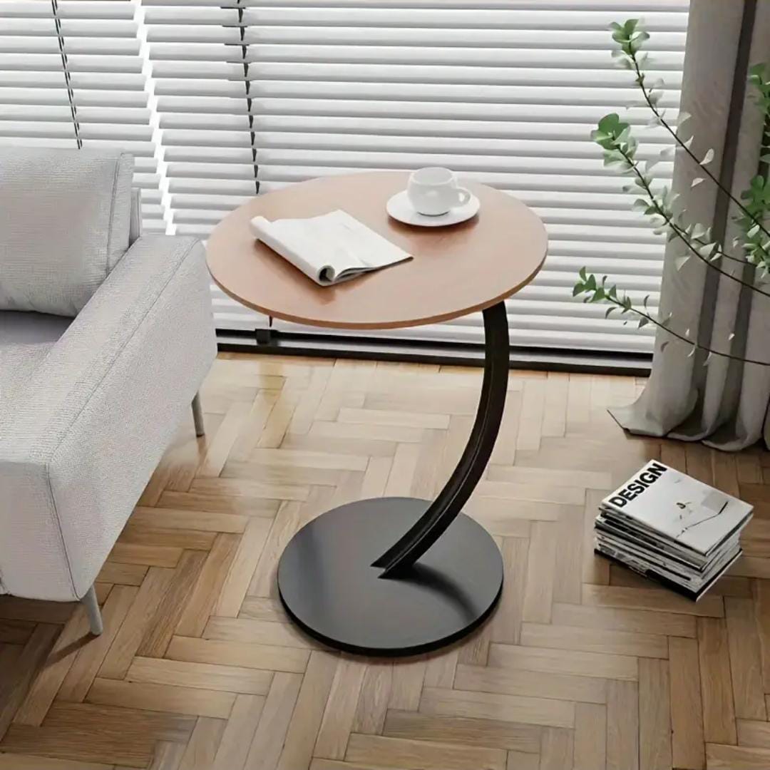 Round side table