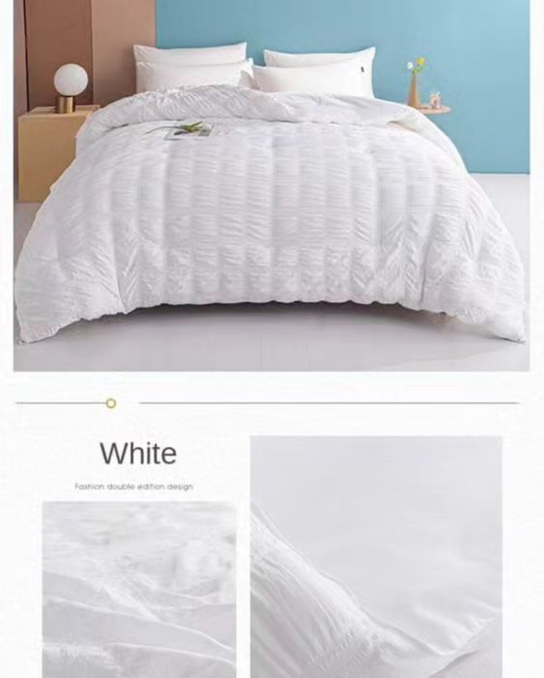 1pc King Size Thick Quilt Fluffy Duvet