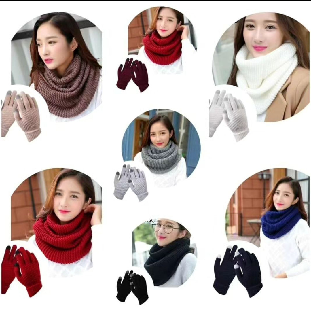 2 in1 Unisex Winter Scarfs