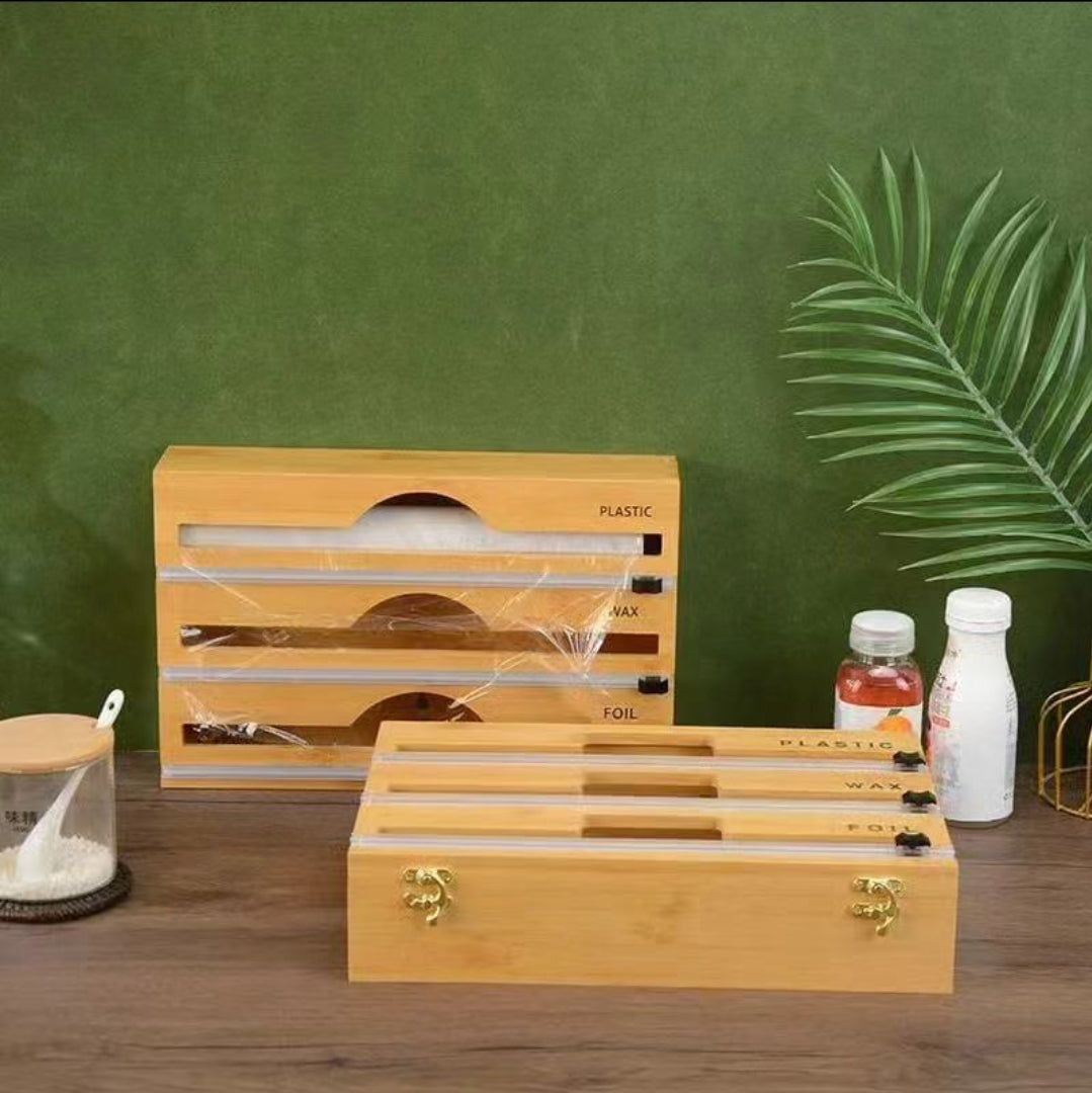 Bamboo Kitchen Foil  Dispenser