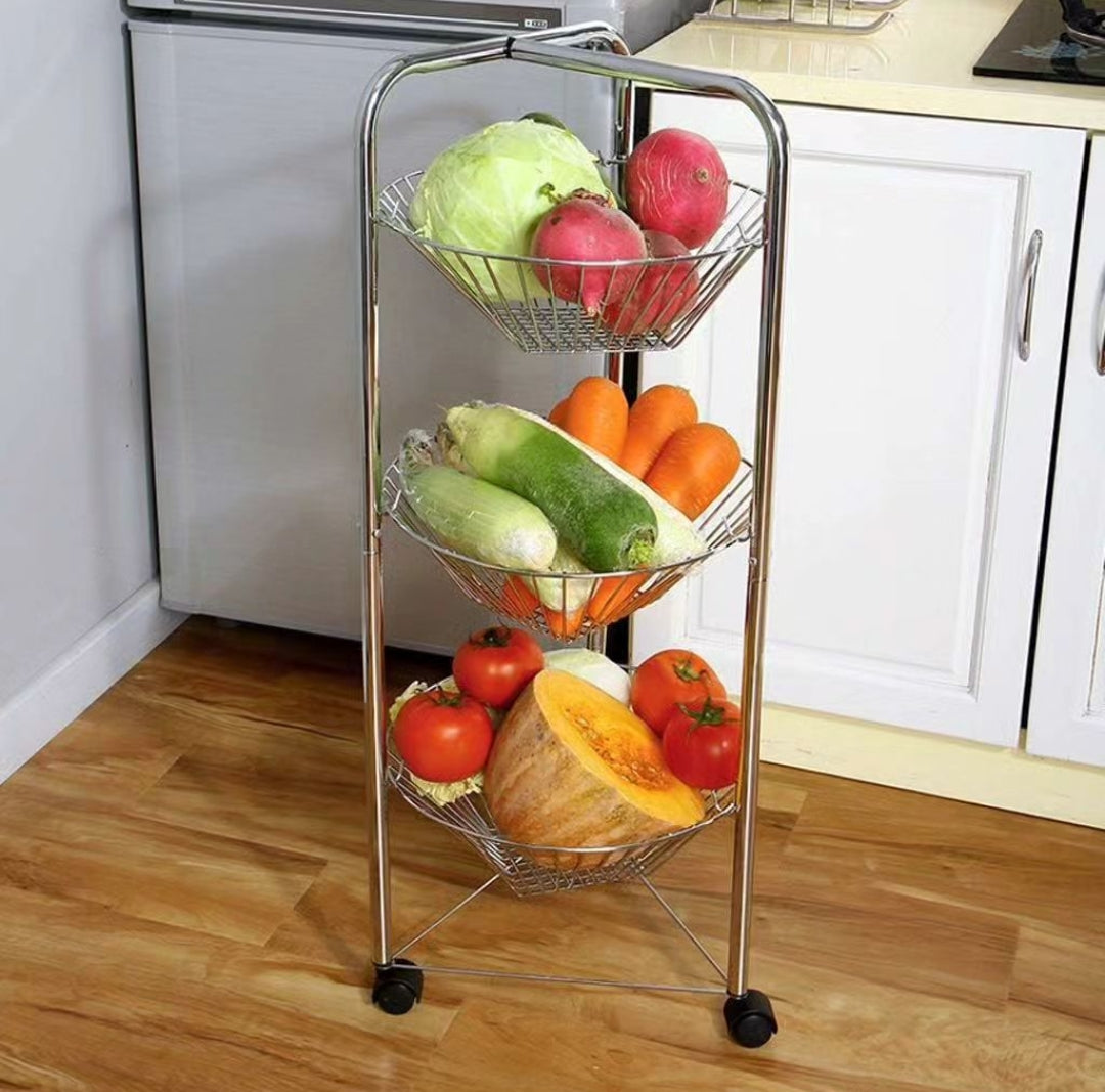 3 Layer Fruit Trolley