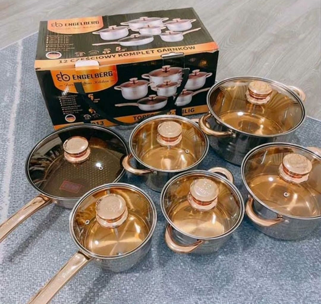 Assorted 12pcs Cookware Set