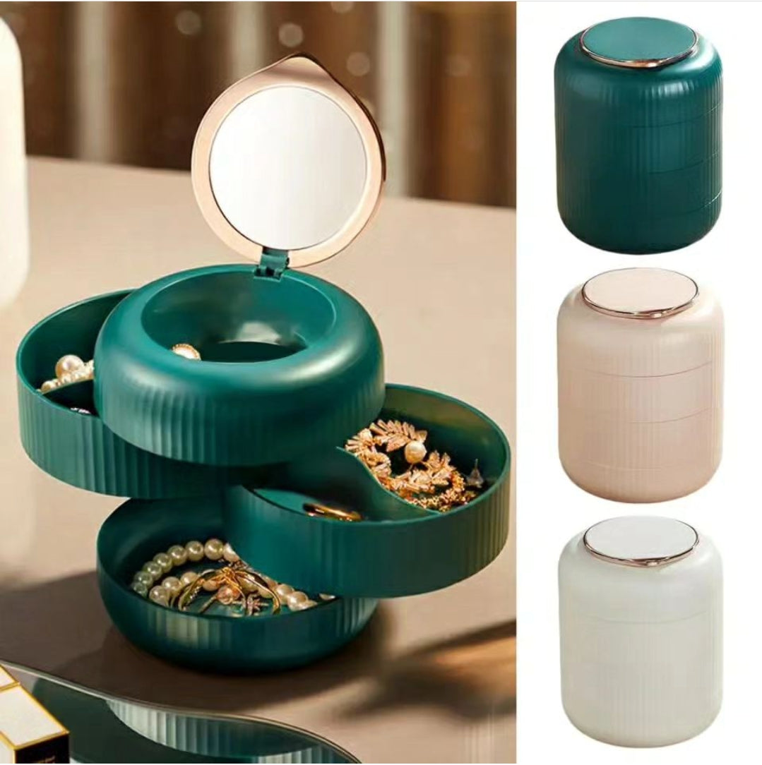 Rotating Multilayer Jewelry Storage Box