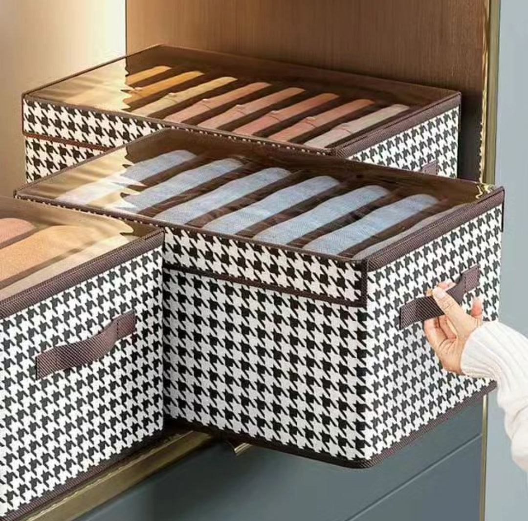 Non-woven 7 Grid Wardrobe Clothes Organizer