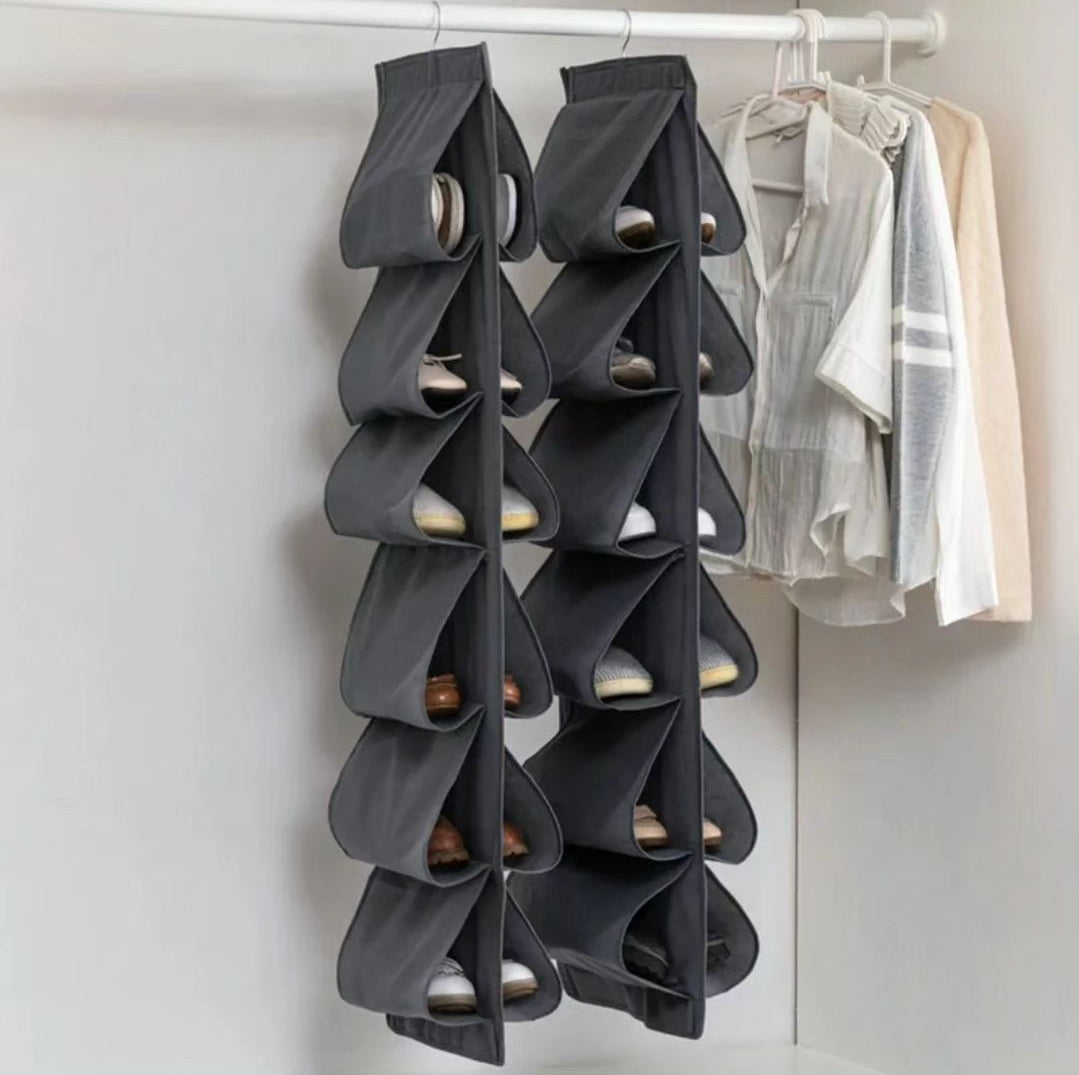 12Grid hanging storage bag