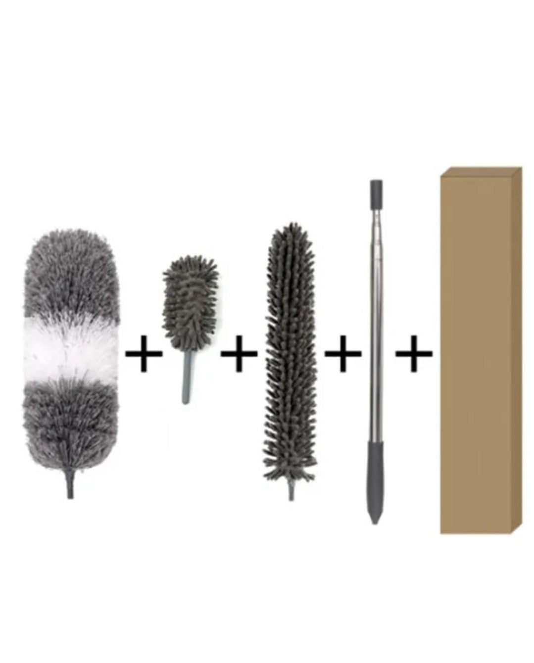 4 in 1  Heads Microfiber Cobweb Duster