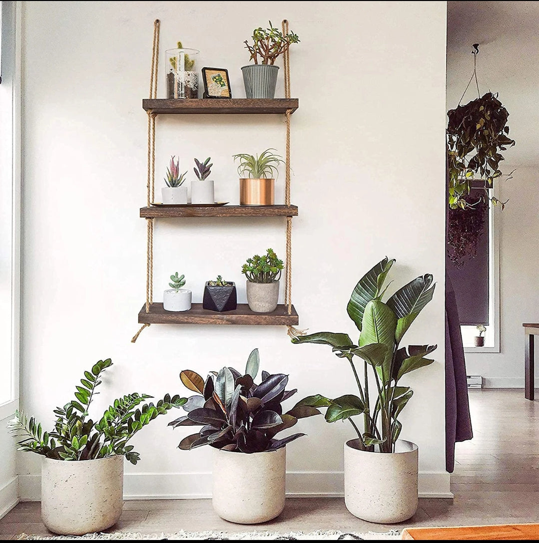 Rustic floating shelves/ organizer rack