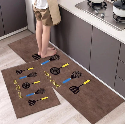 Kitchen Antislip Mats Black Nov