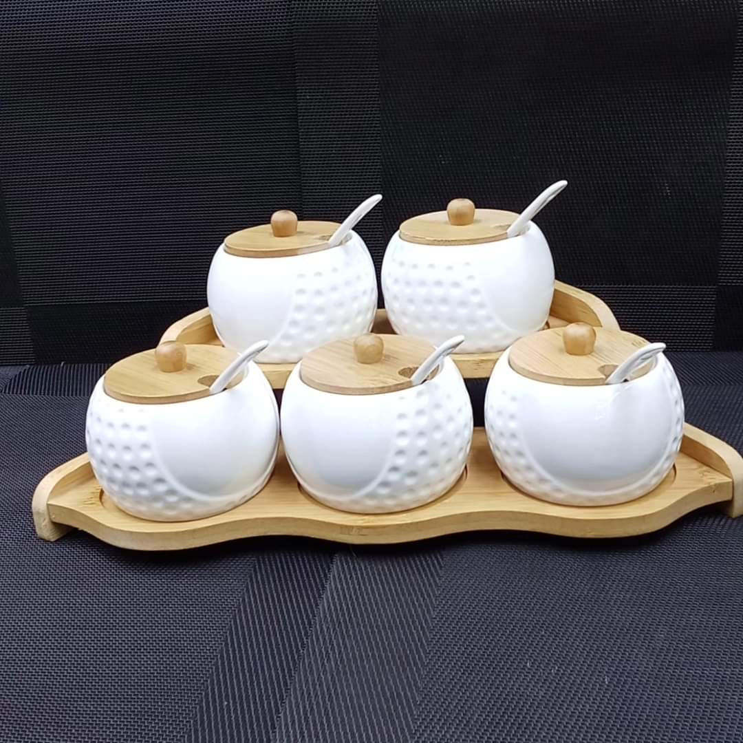 5pcs Ceramic Sugar Dish