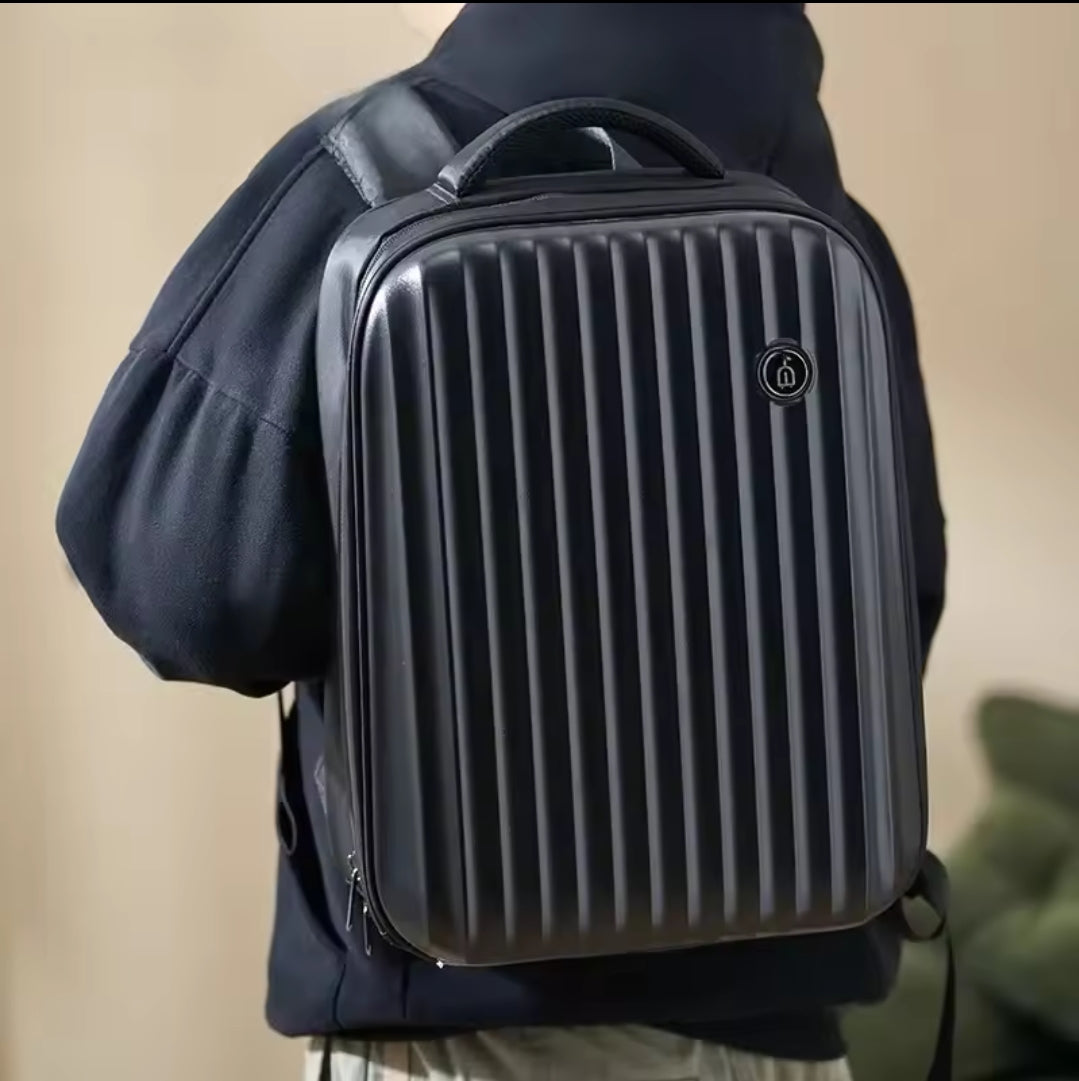 Black Hard-Shell Backpack