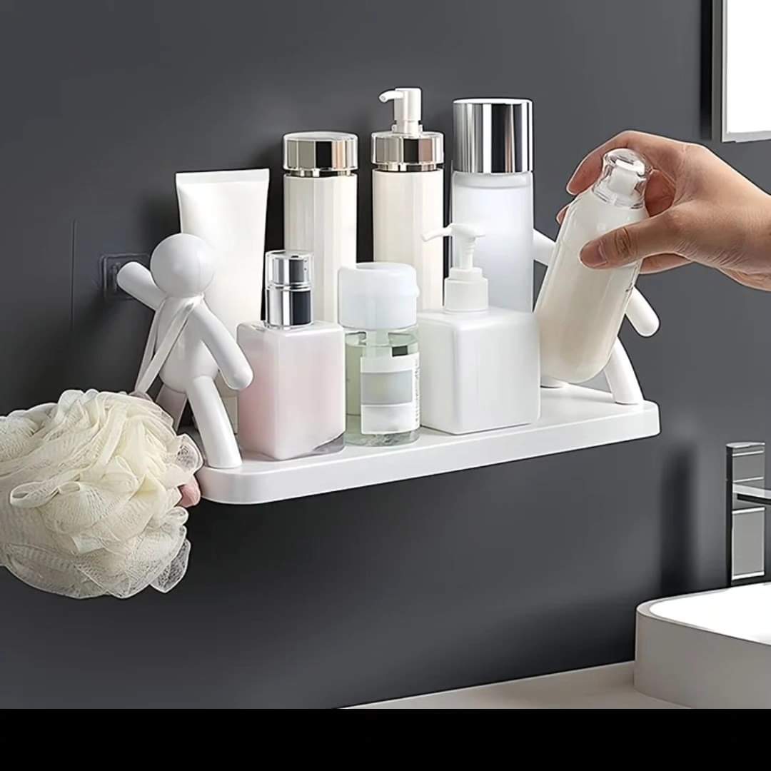 Self-adhesive Bathroom Storage Rack