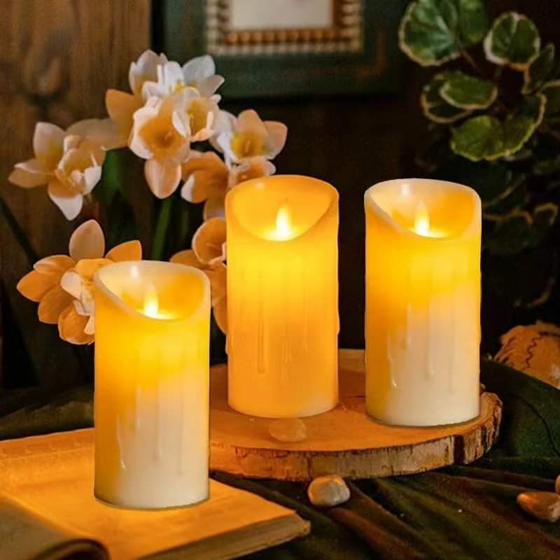 3pc LED Smokeless Candles