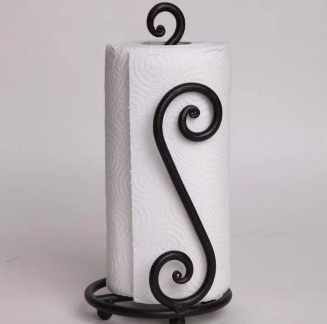 Black Kitchen Roll Holder