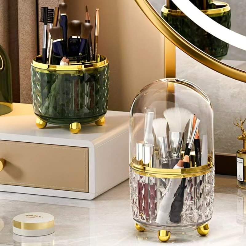 Rotating Makeup Brushes Holder