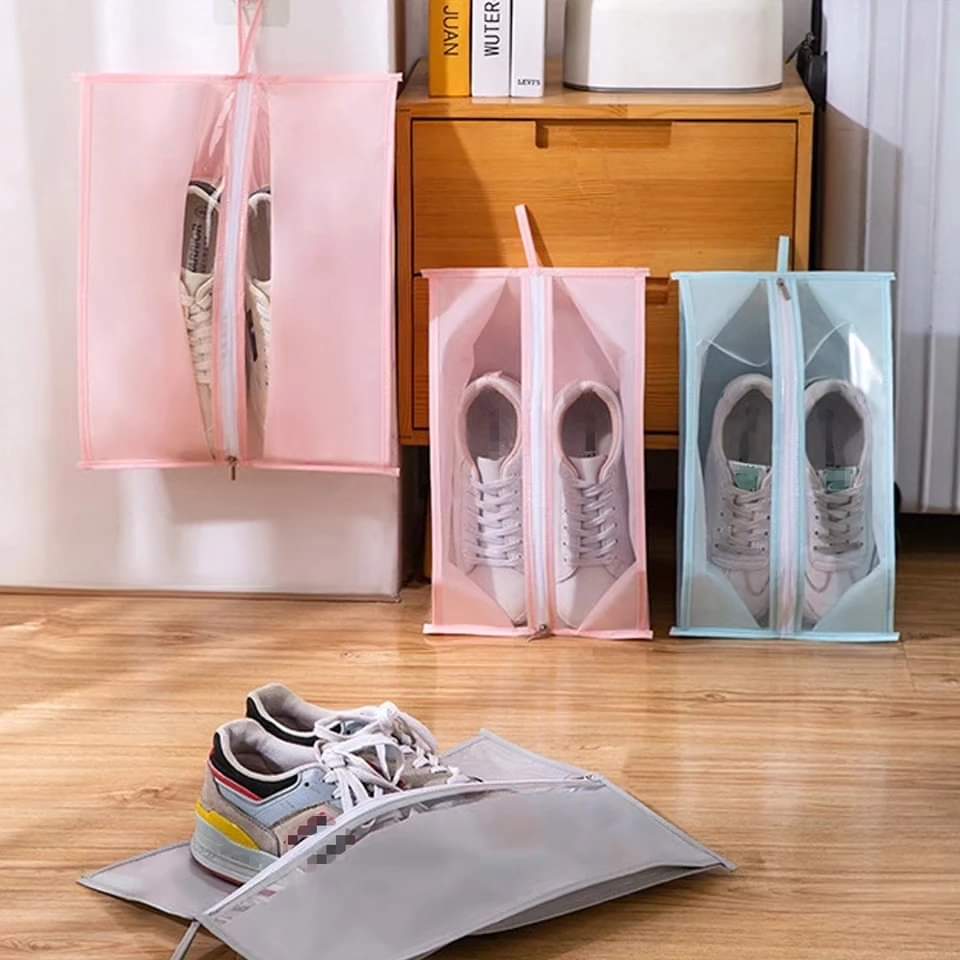 4pcs Travel Zipper Shoe Bag