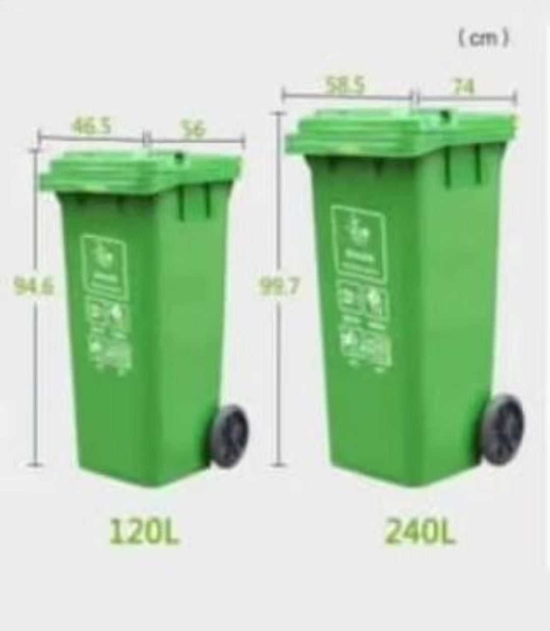 Heavy Duty Dustbin with Wheels