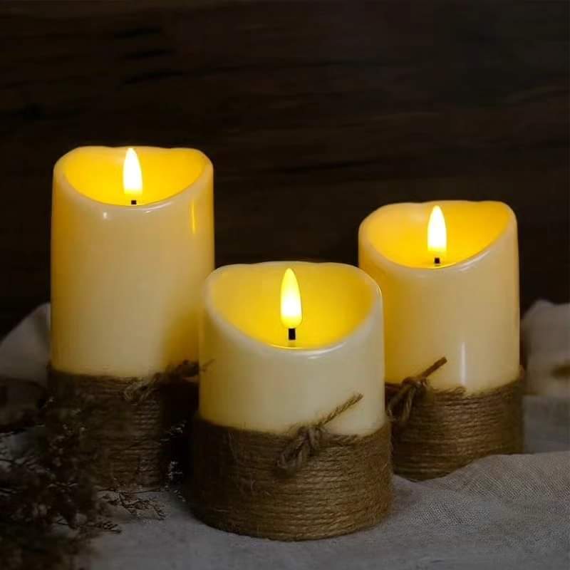 Retro Electric Pillar Candle