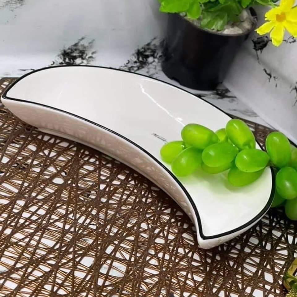 6pcs Half moon plates