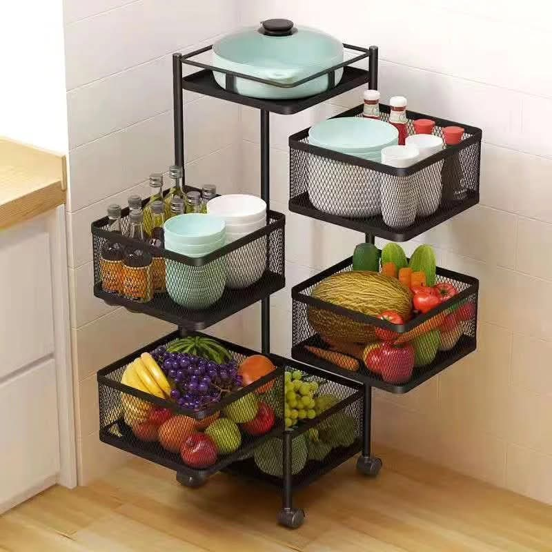 5 Tier Square Rotating Rack