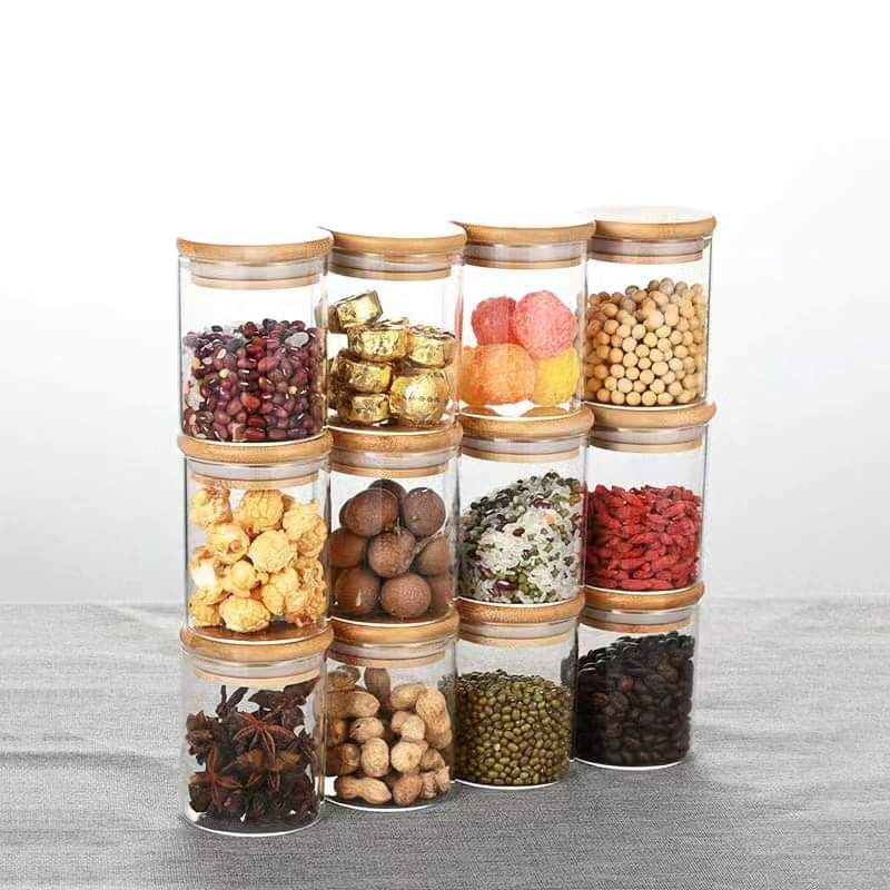 12pcs Transparent Spice jars