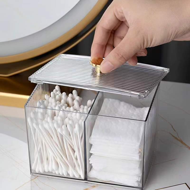 Acrylic Cotton Swab Box