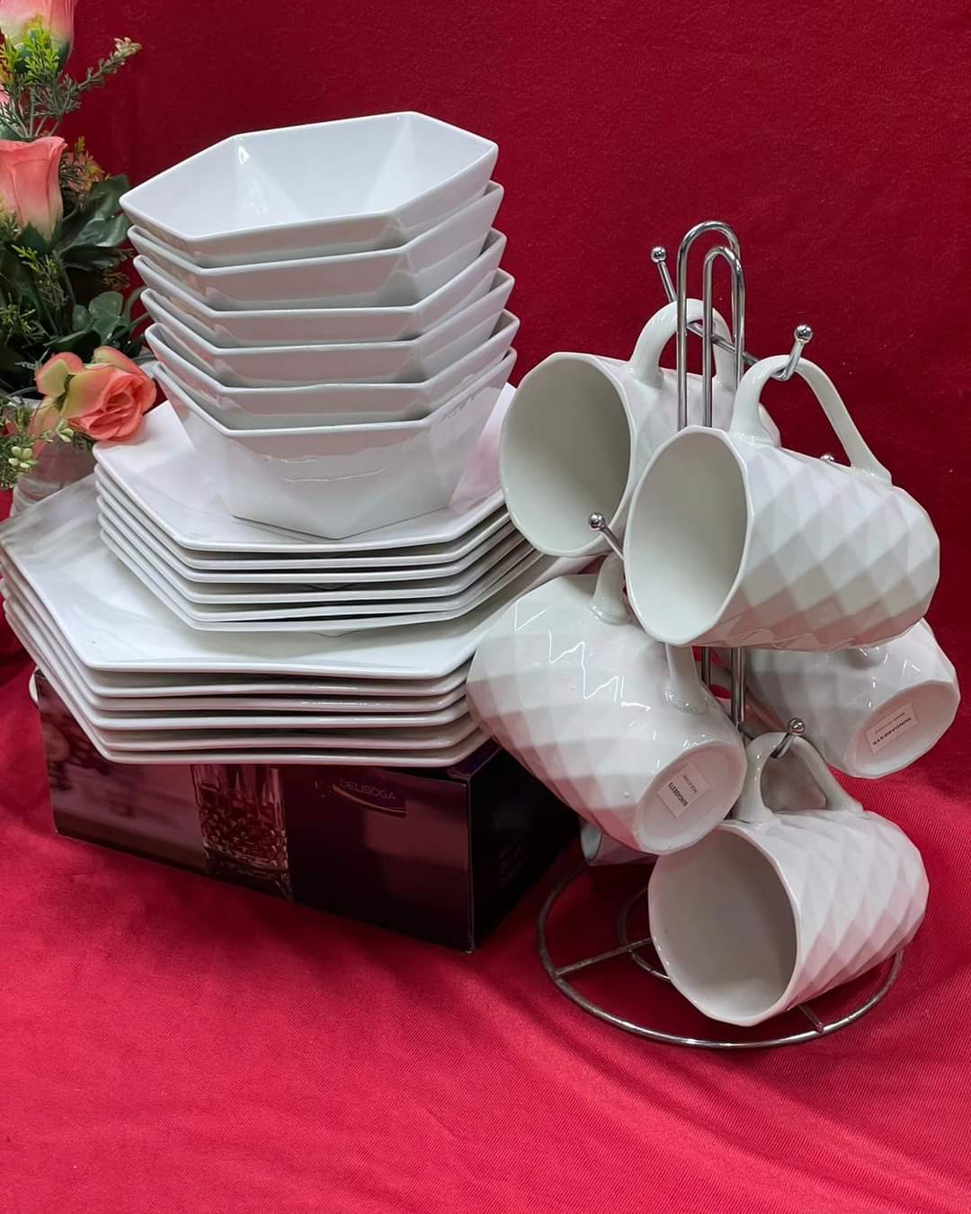 24pcs Hexagonal Dinner set