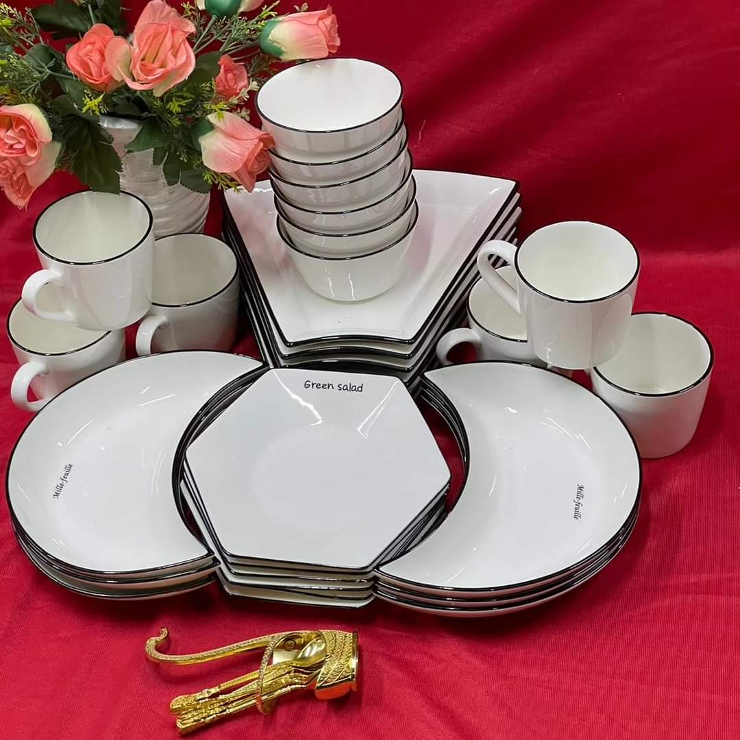 30pcs Half Moon Dinner set