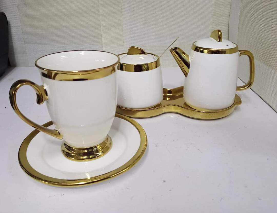 Gold Ring Tea Set