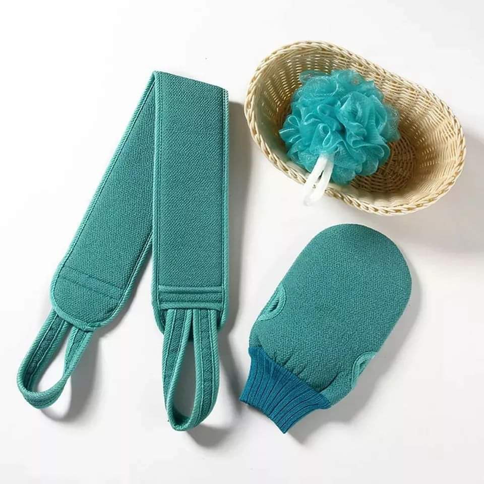 3pcs exfoliating body scrubber