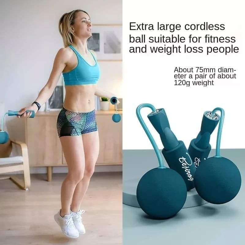 Portable and cordless skipping rope