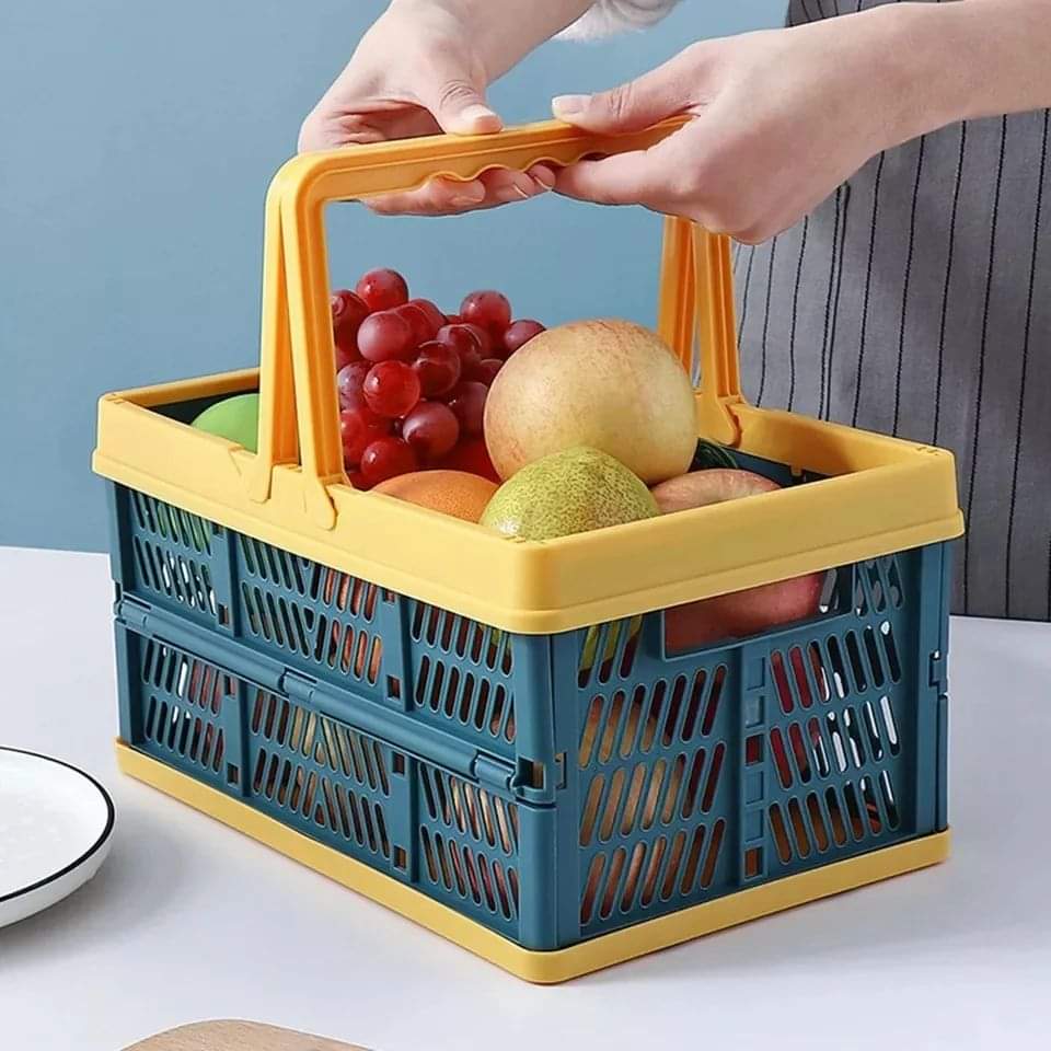 Foldable shopping basket