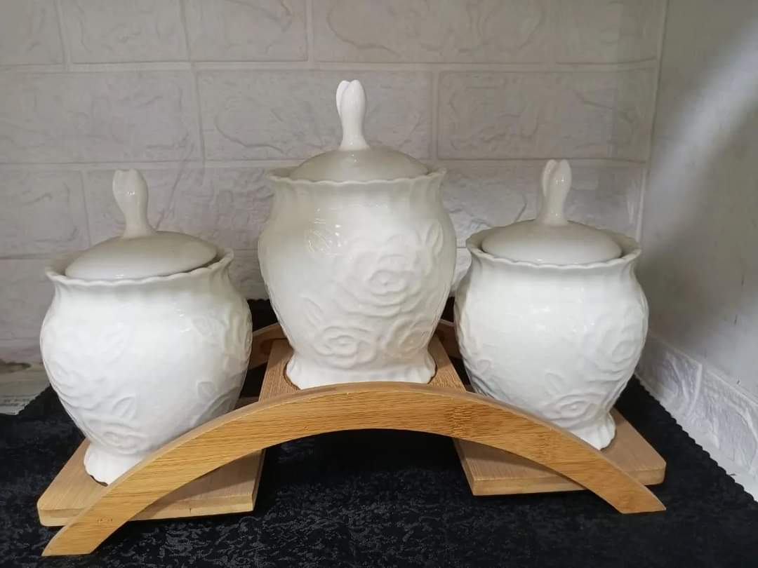 3pcs Sugar Dish Set