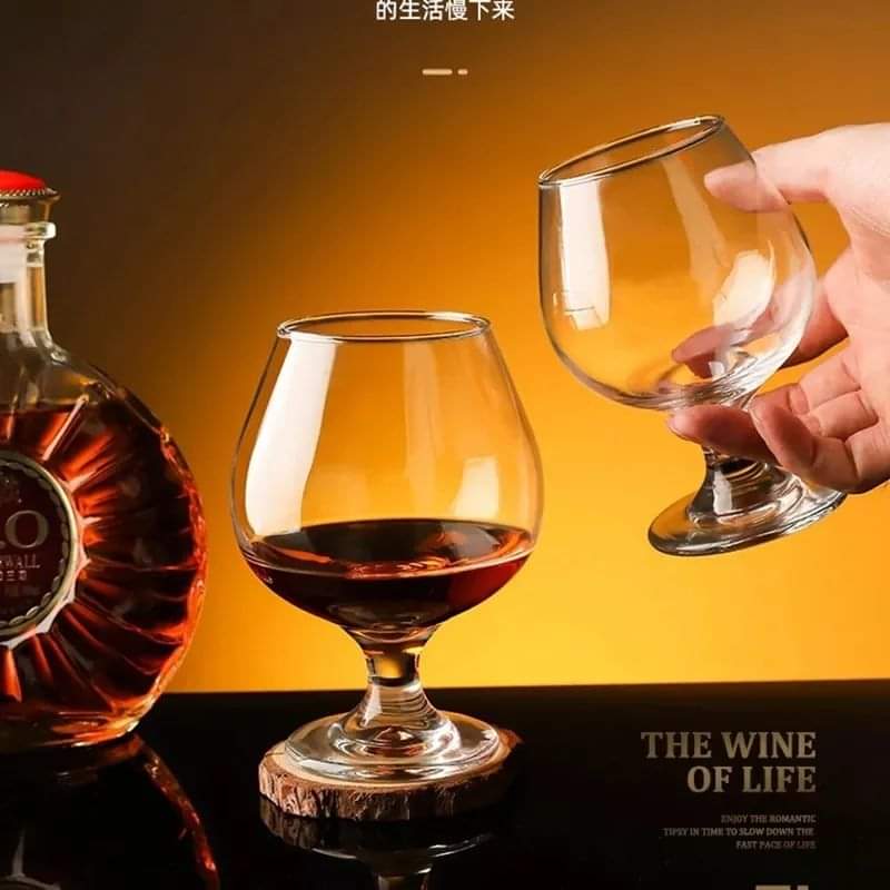 6 cognac glasses