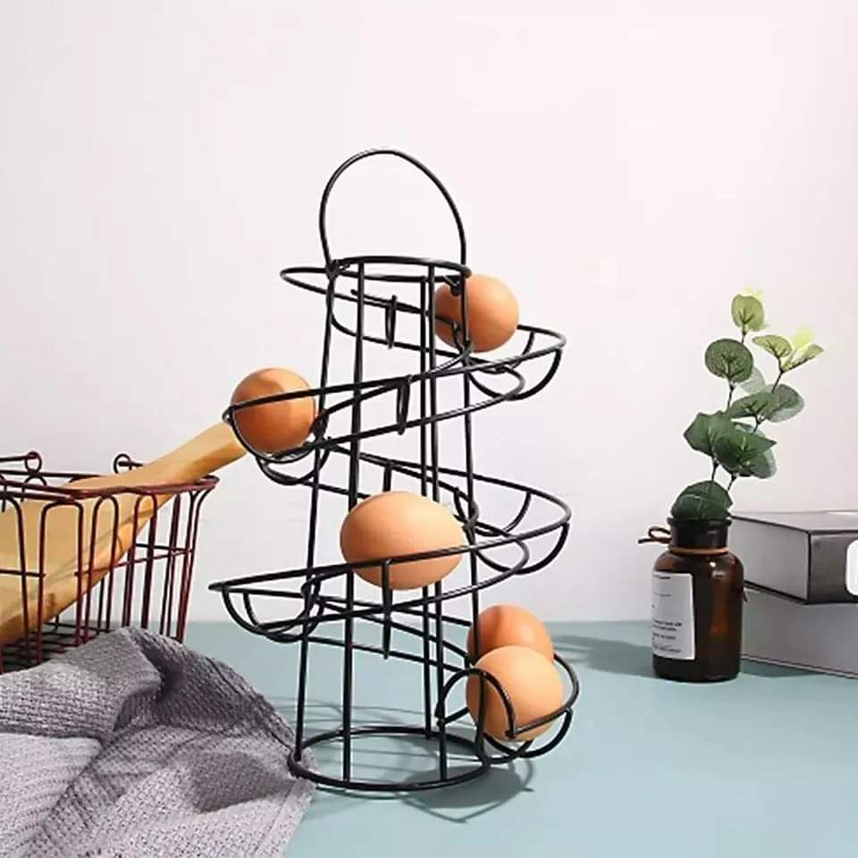 24 pcs Spiral Egg Dispenser Rack