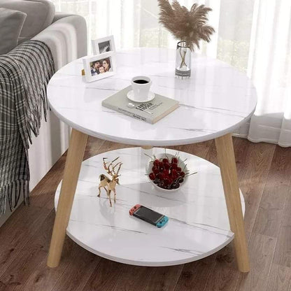 Double top marble effect table