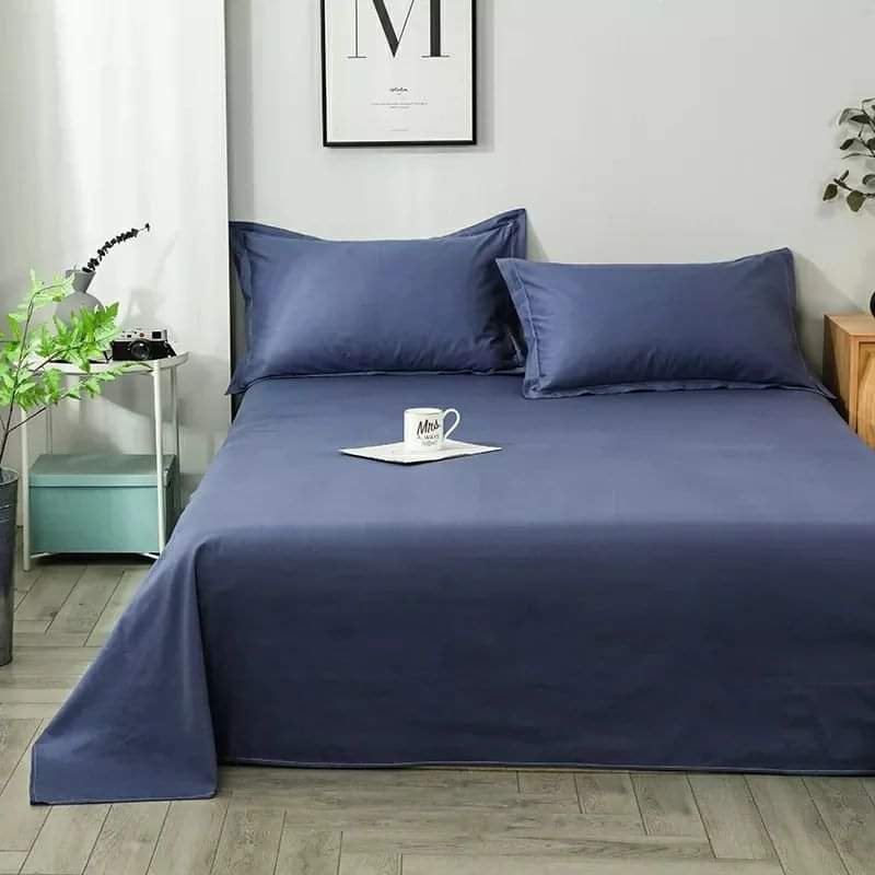 100% plain coloured cotton bedsheets