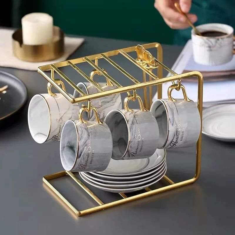 Golden Cup Holder/Organizer