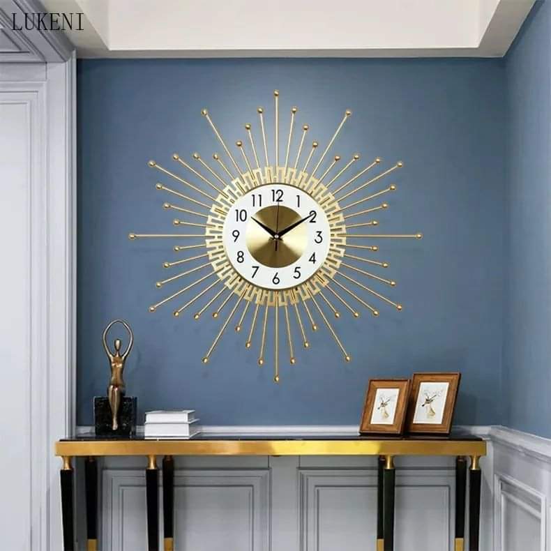 Nordic style creative iron wall clock