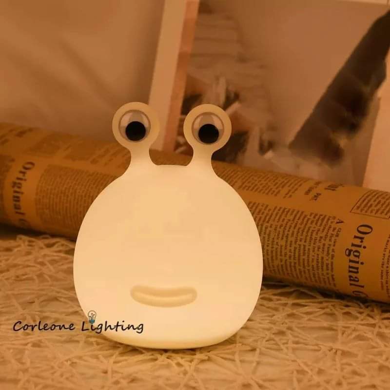 Cartoon silicone slug sleeping bedroom lamp